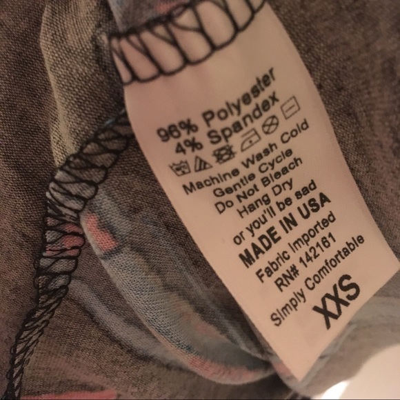 đź’„Lipstick Black/Pink LuLaRoe Irma Tunic - NWT Size XXS - Picture 6 of 8